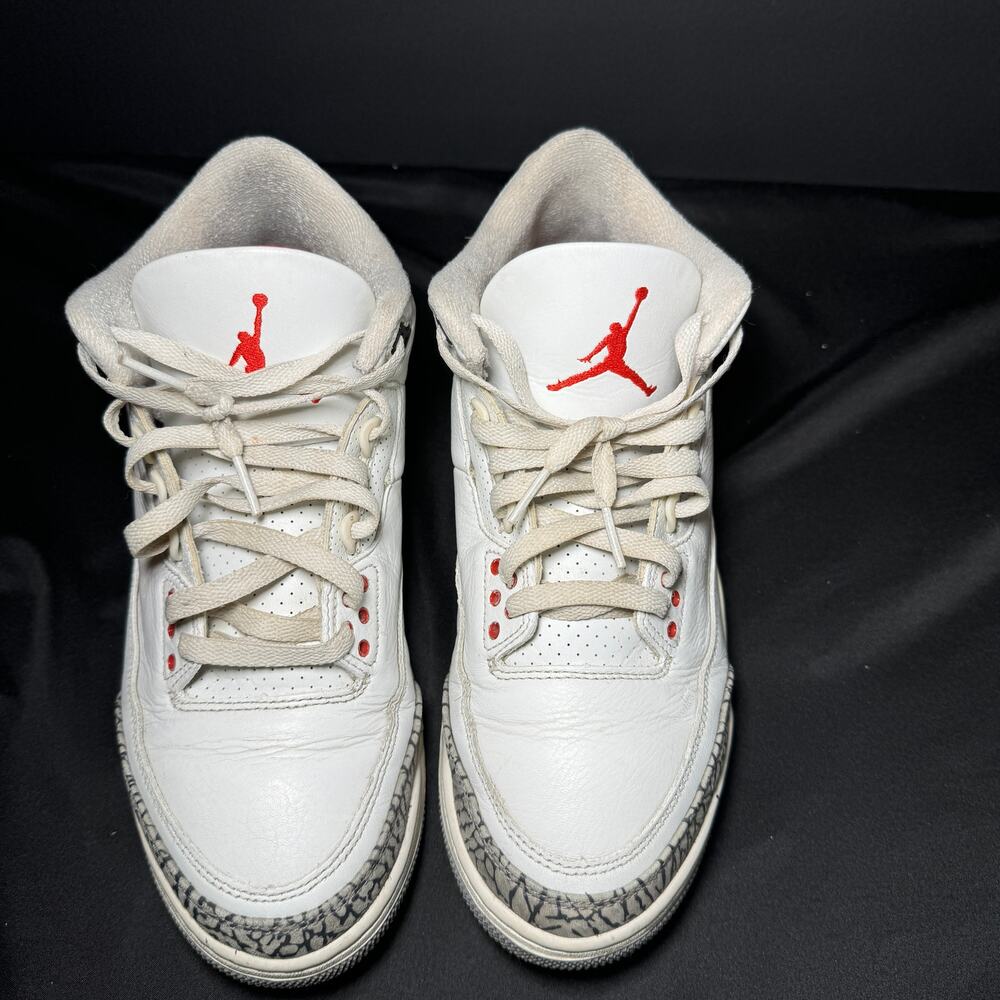 Nike Air Jordan 3 Retro White Cement Reimagined Men's Shoes - Size 8.5 - Picture 3 of 9
